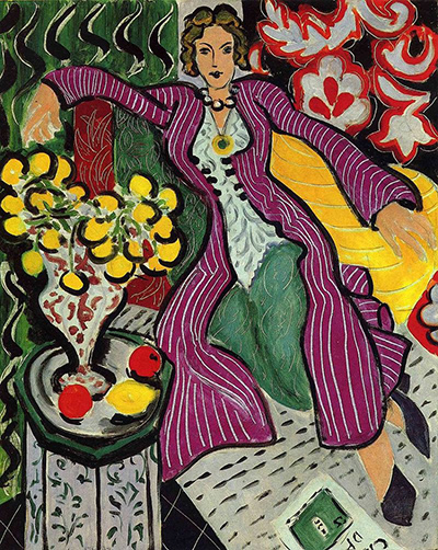 Woman in a Purple Coat Henri Matisse